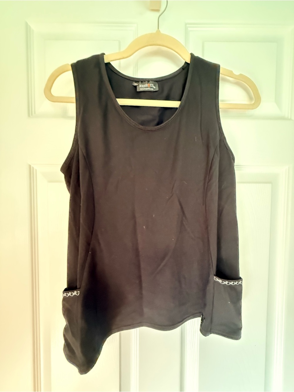 Kerrits Black Sleeveless Tank with Pocket Trim